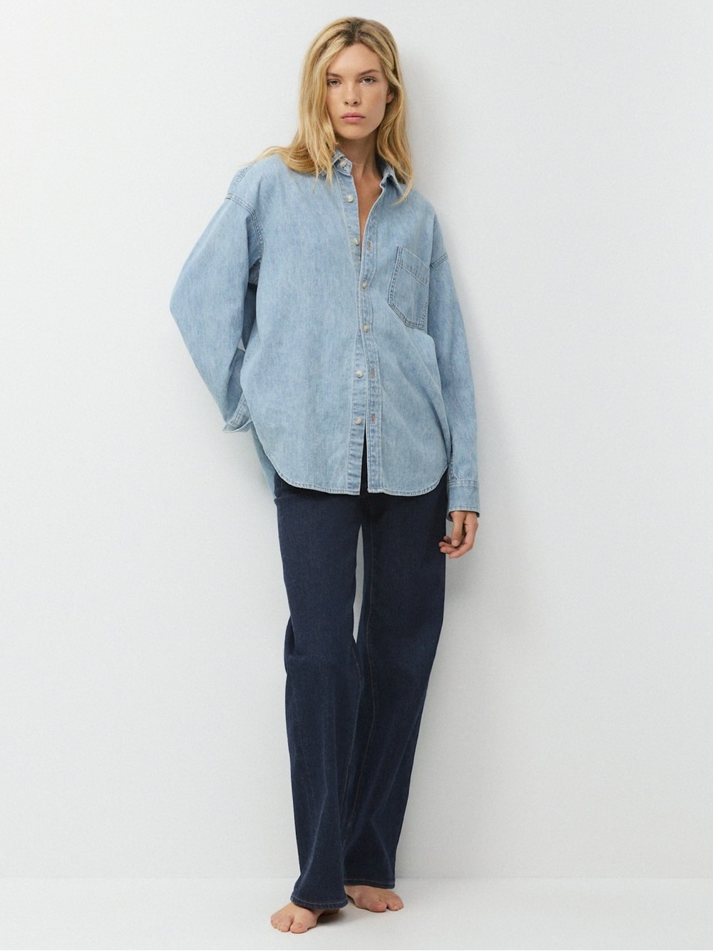 Denim Forum The '80s Comfy Denim Shirt